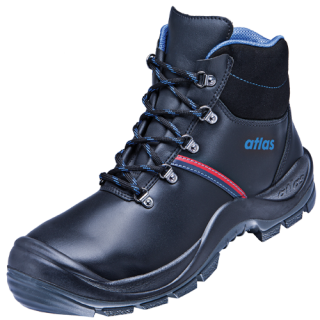 ATLAS HERREN ANATOMIC BAU 500 S3 SICHERHEITSSCHUH - BLACK | ROYAL BLUE