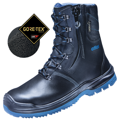 ATLAS HERREN XR GTX 945 XP THERMO S3 SICHERHEITSSCHUH - BLACK | ROYAL BLUE