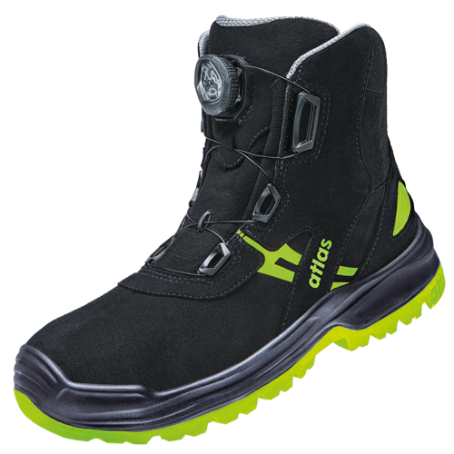 ATLAS HERREN FLASH 8255 XP BOA ESD S3 SICHERHEITSSCHUH - BLACK | NEON-YELLOW