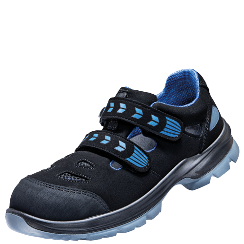 ATLAS HERREN BS 46 ESD O1 BERUFSSCHUH - BLACK | ROYAL BLUE