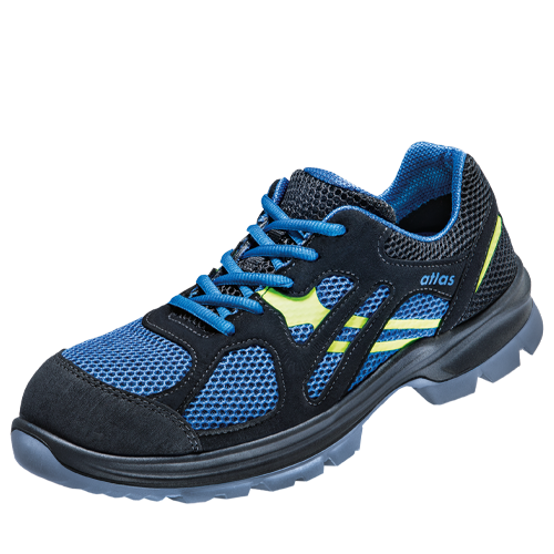 ATLAS HERREN FLASH 4000 ESD S1 SICHERHEITSSCHUH - ROYAL BLUE | BLACK | NEON-YELLOW