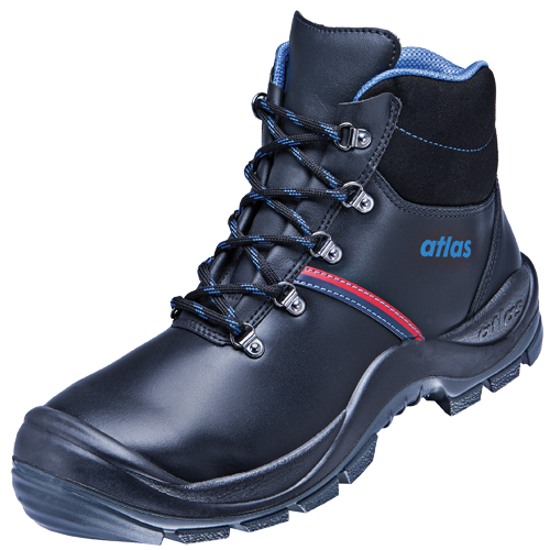 ATLAS HERREN ANATOMIC BAU 500 S3 SICHERHEITSSCHUH - BLACK | ROYAL BLUE