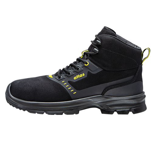 ATLAS HERREN FORCE MID S3 SICHERHEITSSCHUH - BLACK