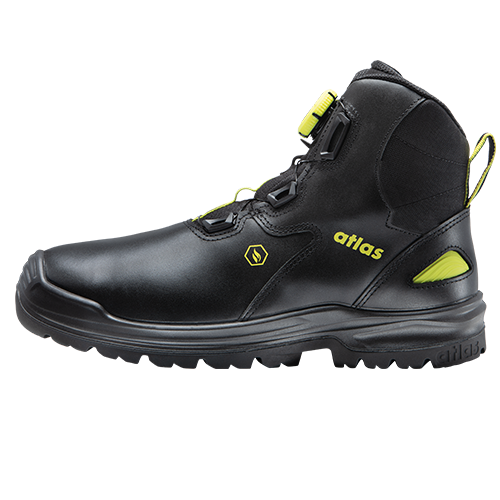 ATLAS HERREN BOA TITAN MID XP S3 SICHERHEITSSCHUH - BLACK | NEON-YELLOW