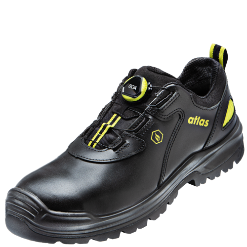 ATLAS HERREN BOA TITAN LOW XP S3 SICHERHEITSSCHUH - BLACK | NEON-YELLOW