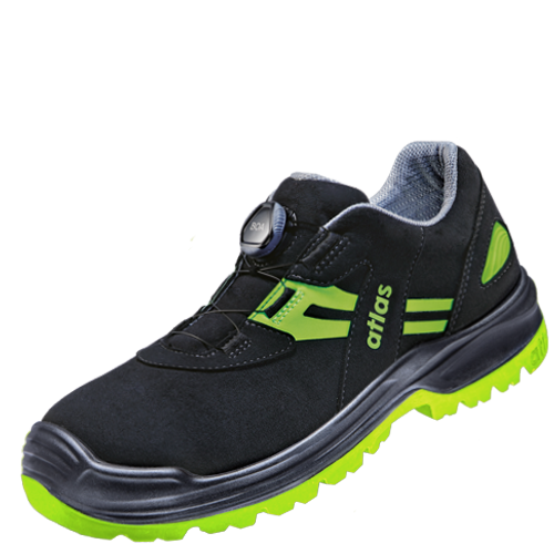 ATLAS HERREN FLASH 5255 XP BOA ESD S3 SICHERHEITSSCHUH - BLACK | NEON-YELLOW
